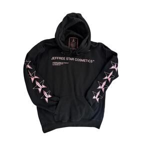 Jeffree Star Cosmetics 5 Year Anniversary Hoodie Black Pink Iconic Stars XXL